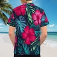 thumbnail image 6 of High Quality Hawaiian Shirts for Men Short Sleeve Aloha Beach Shirt Floral Summer Casual Button Down Shirts Blouses RTIM6W, 6 of 7