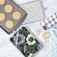 thumbnail image 5 of Yayeee Pot Holders Kitchen Heat Resistant with Pocket 7"x9.8" Cotton Oven Cooking Hot Pads, Dark Floral, 5 of 7