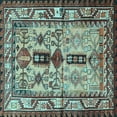 thumbnail image 1 of Ahgly Company Indoor Square Persian Light Blue Traditional Area Rugs, 6' Square, 1 of 4