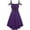 Purple, variant on Lolmot Women Halloween Vintage Gothic Punk Dress Sleeveless Off Shoulder Cami Bandage Solid Color High Low Hem Dress Y2K Dress