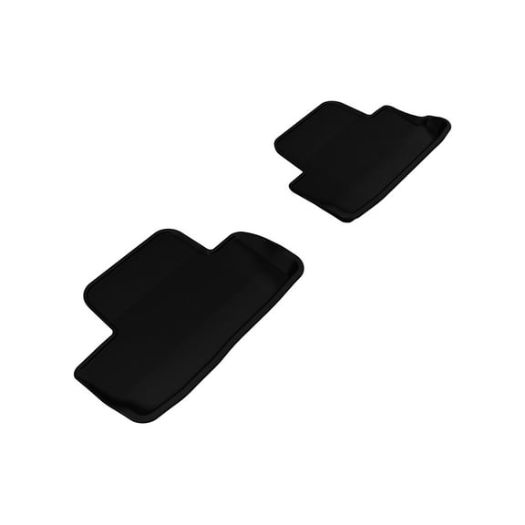 3D MAXpider 2005-2014 Ford Mustang Kagu 2nd Row Floormats - Black (L1FR06521509)
