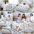 thumbnail image 5 of 3 Piece Navy Blue Beach Starfish Duvet Cover Set Twin Size,Microfiber Comforter/Quilt Cover with Corner Ties and 2 Pillowcases,Summer Ocean Nautical Coastal All Season Bedding with Zipper Closure, 5 of 8