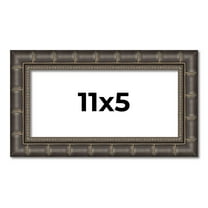 11x5 Frame Black Bamboo Solid Wood Picture Frame Width 1.5 Inches | Interior Frame Depth 0.5 Inches