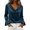 Navy, variant on JYnXIANTI Velvet Tops for Women Vintage Long Bell Sleeve Shirts Cowl Neck Trendy Blouses Loose Comfy Fall Winter Outfits