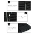thumbnail image 4 of Mapamyumco Men's Packable Lightweight Puffer Jacket Hooded Windproof Winter Coat with Recycled Insulation Black XXL, 4 of 7