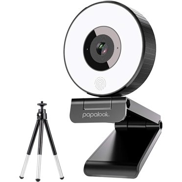 PAPALOOK PA552 Live Streaming Webcam with Ring Light