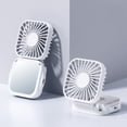 thumbnail image 1 of Handheld Fan Convenient Outdoor Hanging Rope Fan Mirror Fan USB Charging Fan Equipped With Charging Wires Easily Storage Portable Fan For Travel Office Home, 1 of 7