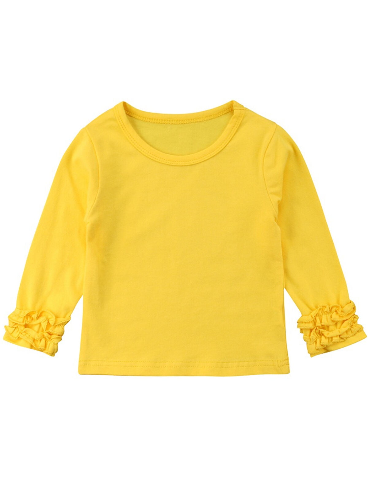 Personalized Address Texas Cotton Girl Toddler Long Sleeve Ruffle Shirt Top