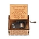 thumbnail image 5 of Cajas musicales Caja de música de madera vintage Tamaño de la palma de la mano Caja de madera con manivela Caja de música Hermoso dispositivo musical de madera tallada con melodía Eres mi sol para mam TOMSHOO Cajas musicales, 5 of 6