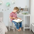 thumbnail image 2 of Costway Kids Corner Desk & Chair Set Wooden Study Writing Workstation with Storage & Hutch, 2 of 10