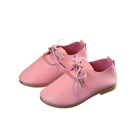 

Audeban Kids Wear Resistant Flat Dress Shoes Walking Comfortable Flats Childrens School Formal Lace Up Oxford Casual