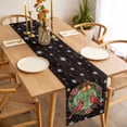 thumbnail image 3 of Christmas Table Runner 72 Inches Long Farmhouse Dress Scarves, Xmas Botanical Birds Snowflake Wooden Dining Tablerunner for Coffee Table/Kitchen Island/Party Décor, 13" x 72", 3 of 8