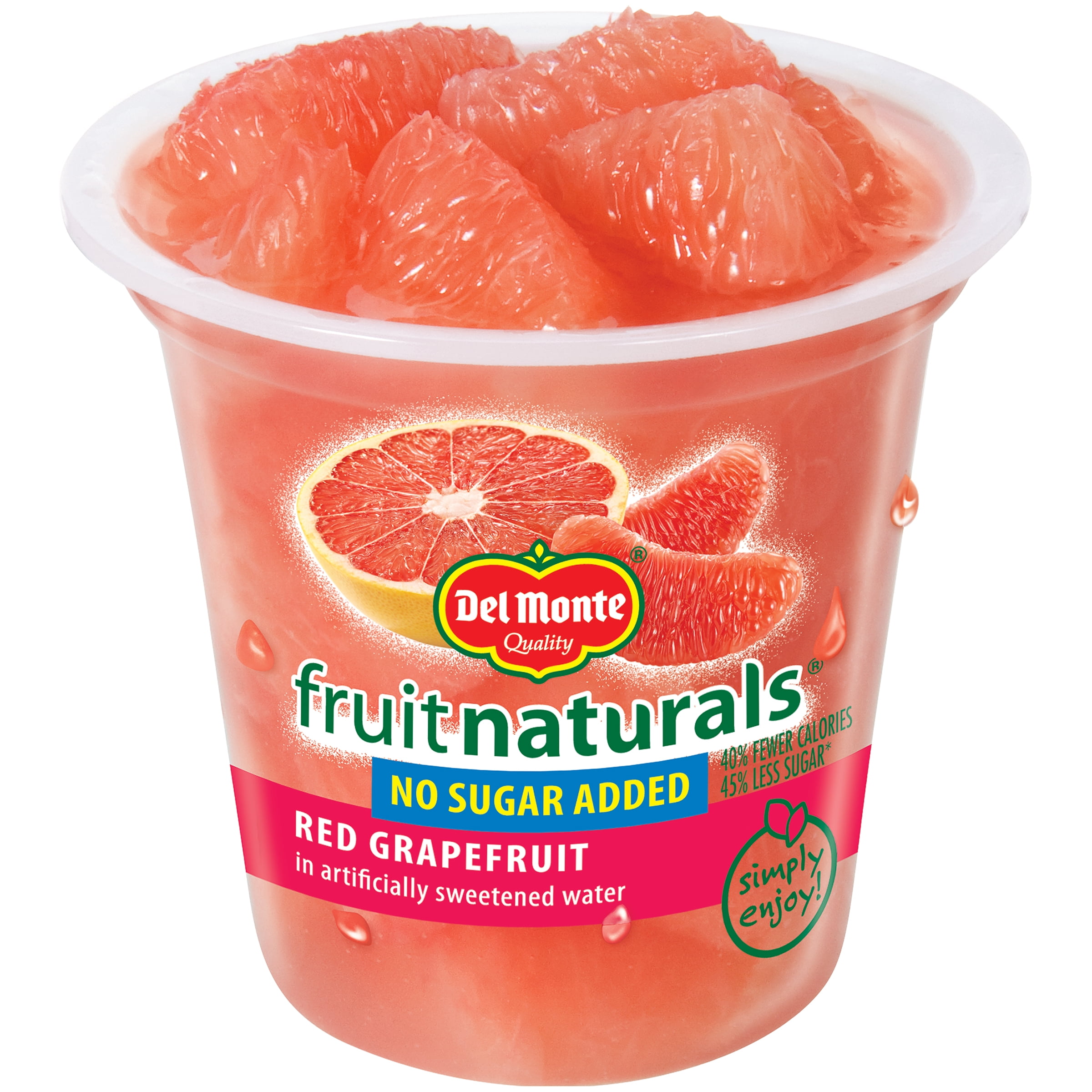 Del Monte Fruit Naturals Red Grapefruit in Artificially Sweetened Water 6.5 oz. Cup by Del Monte Foods