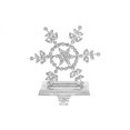 thumbnail image 1 of Christmas Metal Beaded Snowflake Stocking Holder, 1 of 3