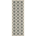 thumbnail image 1 of Safavieh Courtyard Anthracite Indoor Outdoor Rug - Runner 2'3" x 12', 1 of 4