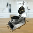 thumbnail image 4 of Commercial Waffle Maker Machine,Stainless Steel Electric Waffle Maker with None-Stick Coating and Single Head for Home and Commercial Use,1200W, 4 of 7