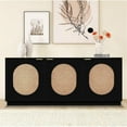 thumbnail image 4 of Meridian Furniture Cane Black Sideboard/Buffet, 4 of 14