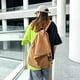 thumbnail image 3 of Bolsa Mochila japonesa Mujeres Hombres Lona Sólido Viaje Estudiante Mochila (Marrón) JShteea Para Estrenar, 3 of 8