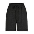thumbnail image 6 of YUHAOTIN Petite Sweatpants for Women Women Fashion Casual Solid Sports Pocke Drawstring with Soft Activewear Comfy Loose Yoga Shorts Womens Joggers Tall Open Bottom Women's Pants Casual Petite, 6 of 6