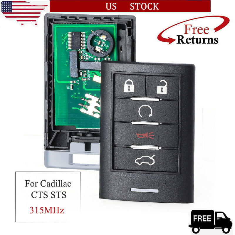 KeylessOption Keyless Entry Car Remote Smart Key Fob for Cadillac CTS STS M3N5WY7777A 