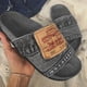 thumbnail image 2 of Chanclas de mezclilla con estilo para mujer Zapatillas sin cordones de mezclilla hechas a mano de jeans reciclados para, 2 of 3