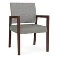 thumbnail image 1 of Pemberly Row Waiting Reception Guest Chair Wood Frame in Gray, 1 of 5