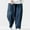 Navy, variant on Fnnxeal Big & Tall Men's 5XL Black Loose Oversized Pants - Wide Leg, 75% Rayon 25% Polyester, Soft Breathable, Patch Pockets, Casual Street Daily Wear