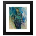 thumbnail image 2 of Ludvig Karsten 12x14 Black Modern Framed Museum Art Print Titled - Man in a Frock Coat, Presumed to Be the Artist&nbsp;Henrik Lund (1817), 2 of 5