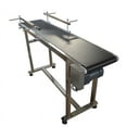 thumbnail image 1 of PVC Flat Belt Conveyor With Double Guardrail 59" X 11.8" 110V 120W Black, 1 of 6