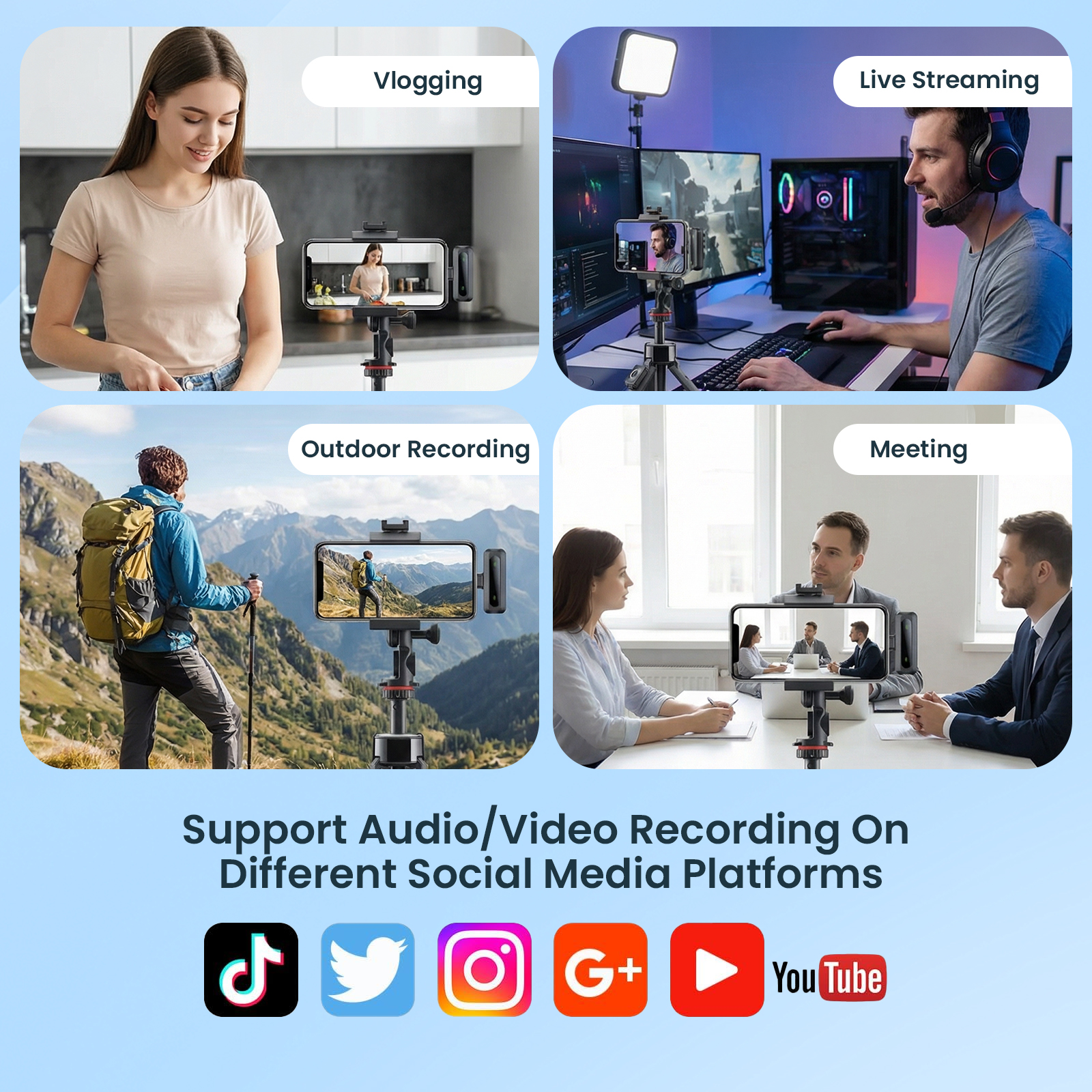 MUNXSRI Wireless Lavalier Microphone for iPhone & Android photo 7