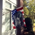thumbnail image 2 of Newfoundland Dog American Flag Flag Canvas House Size, 2 of 4