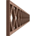 thumbnail image 3 of Ekena Millwork 46 3/8"W x 4"H x 3/8"T Wolford Fretwork Moulding, Walnut, 3 of 13