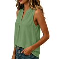 thumbnail image 6 of Sheghy Tank Tops 100%Cotton Women's Solid Color Sleeveless V-Neck Casual Cotton-Linen Top, 6 of 8
