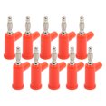 thumbnail image 3 of 10Pcs Solderless Banana, Brass Lantern Open Screw Bananas Plug ABS Connectors for Inverters 4mmRed, 3 of 8