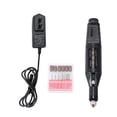 thumbnail image 1 of Graflsoa Compact Electric Engraving Pen for Nails, Jewelry, and Wood Carving - Adjustable Speed, 20000 RPM, Black ABS Design, 2.4mm Collet, 9V DC Power, 1 of 7