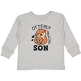 thumbnail image 3 of Inktastic Otterly Amazing Son with Mother and Child Otter Boys Long Sleeve Toddler T-Shirt, 3 of 5