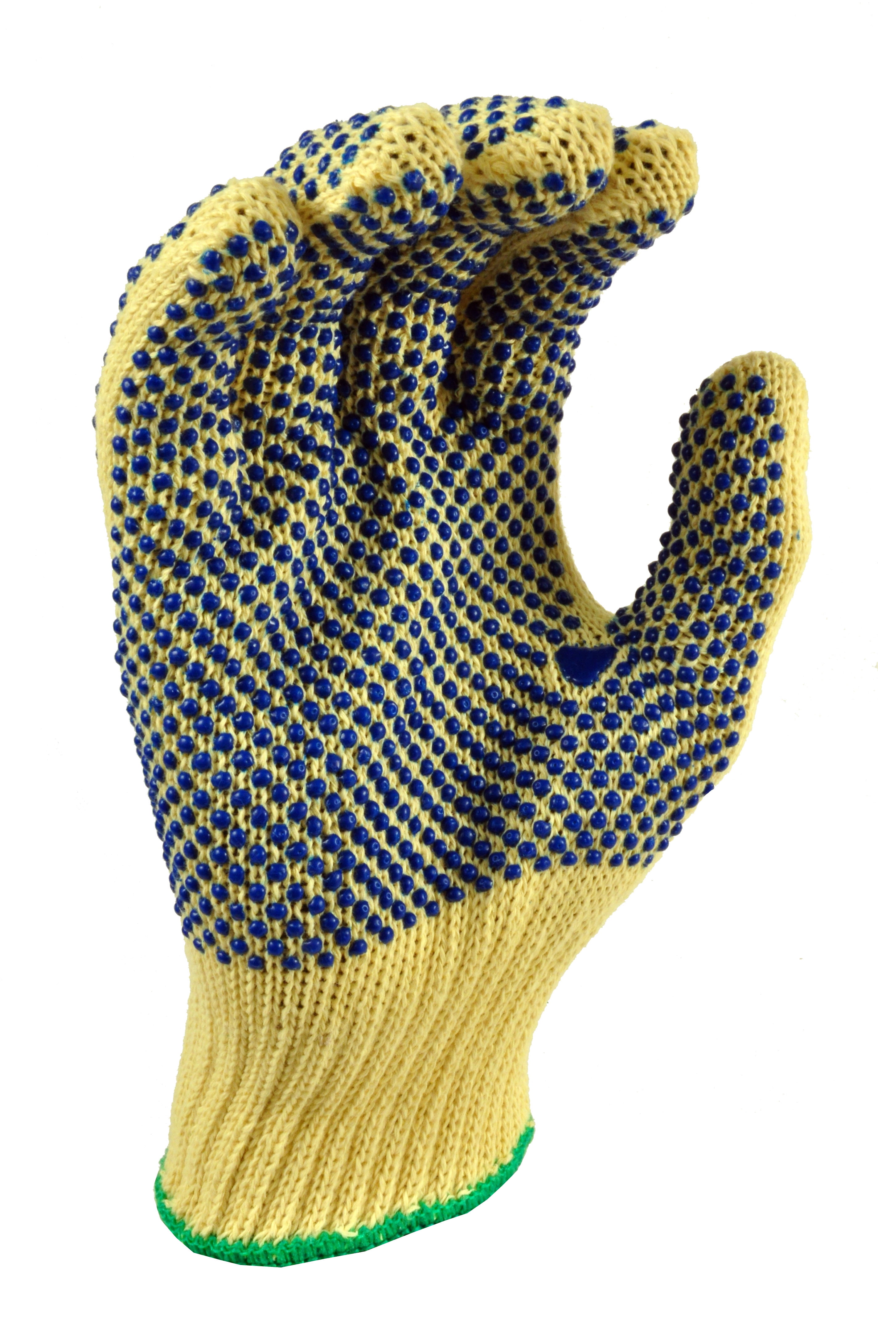 G and F 1678L Cut Resistant Work Gloves, 100-percent Kevlar Knit Work Gloves, Yellow, Large, 1 Pair