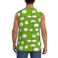 thumbnail image 4 of Fotbe Men's Funny Sheep Doing Yoga Print Men's Sleeveless Muscle Tank Tops Casual T-Shirts for Gym Workout Beach-Medium, 4 of 8