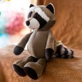 thumbnail image 3 of Peluche realista de león, tigre, elefante, mono, leopardo, jirafa, mapache, animales del bosque, 25 cm, regalo para niños, 3 of 5