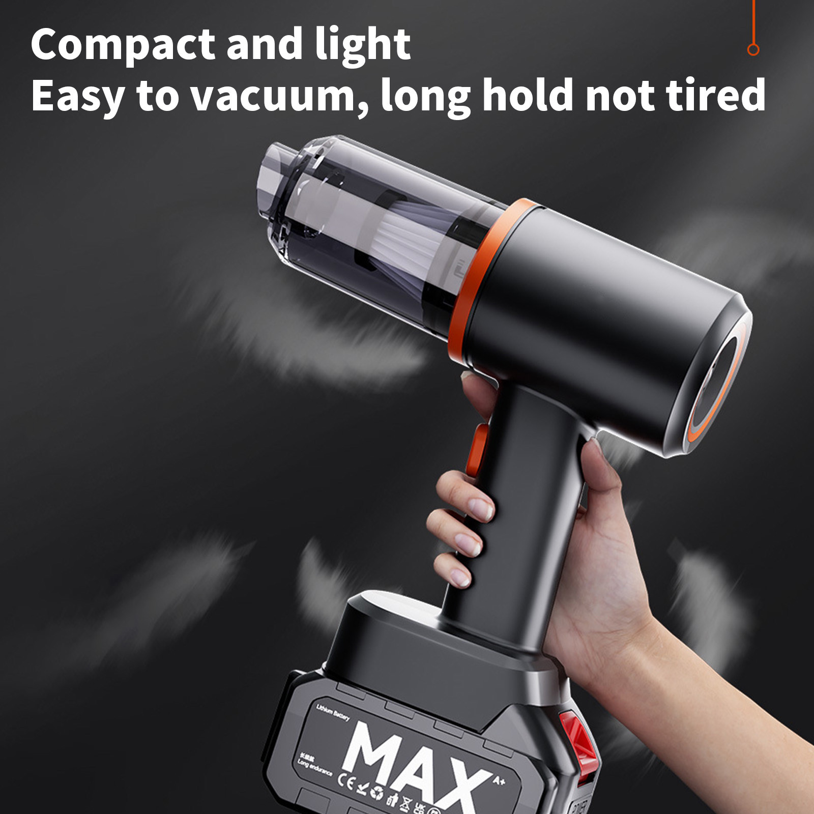 Uiz Merueh Car Vacuum Wet and Dry High Power Hand Held Vacuum Powerful Suction Hand Vac Hand Vacuum Cordless, Hand Vacuums for Car/Home/Pet