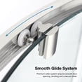 thumbnail image 6 of Ove Decors Breeze 36 in x 36 in x 77 in H Curved Corner Shower with Clear Glass & Shower Base and Satin Nickel Hardware, 6 of 15