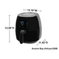 thumbnail image 4 of Avalon Bay 3.7 Quart Digital Programmable Stainless Steel Air Fryer with Recipes, 4 of 10