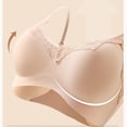 thumbnail image 4 of hoksml Women's Lace Trim Wireless Bra - Seamless Comfort Bralette with Adjustable Thin Straps for Everyday Wear, 4 of 5