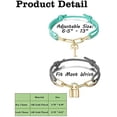 thumbnail image 3 of Lock and Key Couple Bracelets Friendship Matching Forever Love, 3 of 7