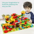thumbnail image 4 of Graflsoa 168-Piece Marble Run Building Blocks for Kids - Safe, Non-Toxic ABS Material, Enhances Creativity & Coordination, Includes 4 Balls & Baseboard, 4 of 6