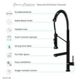 thumbnail image 6 of Nouvet Single Handle, Pull-Down Kitchen Faucet with Pot Filler in Matte Black, 6 of 11