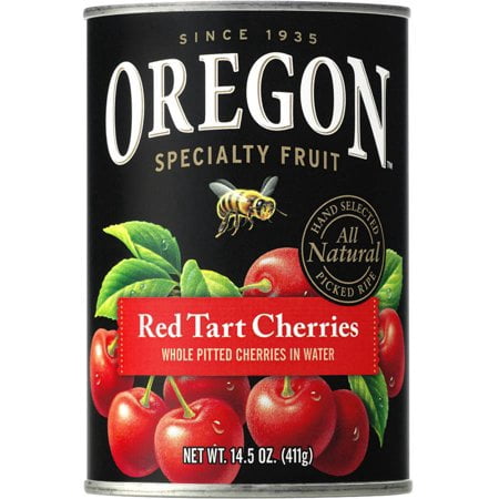 (3 Pack) Oregon Fruit Pitted Red Tart Cherries in Water, Natural, 14.5 Oz (Best Method To Pit Cherries)