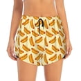 thumbnail image 2 of Daiia Hot Dog 3 Pattern Women's 2 in 1 Running Shorts - Lightweight Athletic Workout Gym Yoga Shorts Liner with Phone Pockets-Large, 2 of 7