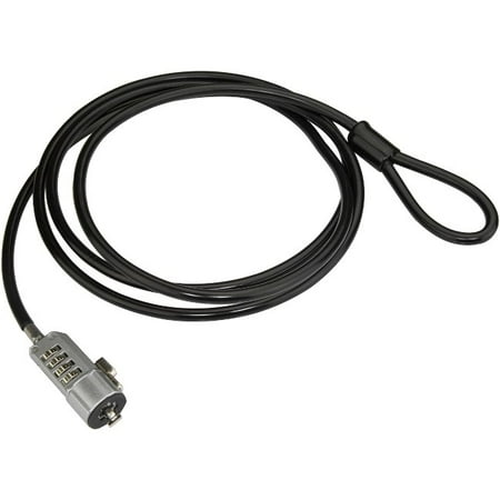 Printer Lock - StarTech LTLOCK Security Cable Lock - Black & Silver - 6 ft