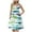 B Green, variant on Summer Dresses for Women Ruffle Tiered Sleeveless Floral Print Mini Dress Beach Dress for Resort Wear Evening Events Sundress